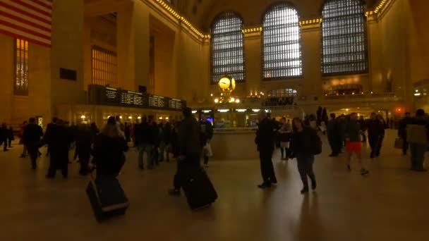 駅に荷物のある乗客 — ストック動画