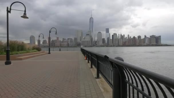 Manhattan Visto Desde Owen Grundy Park — Vídeos de Stock