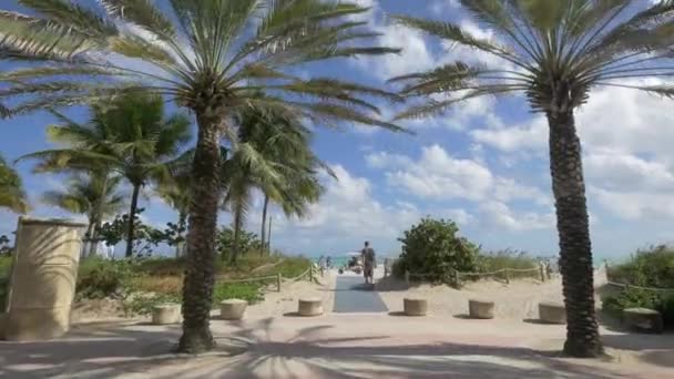 Miami Beach Соединенные Штаты Америки — стоковое видео