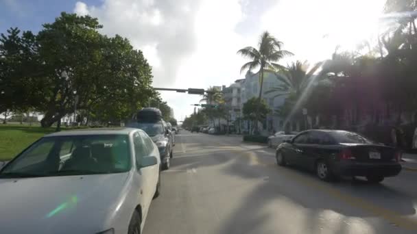 Ocean Drive Miami Beach Estados Unidos América — Vídeo de Stock