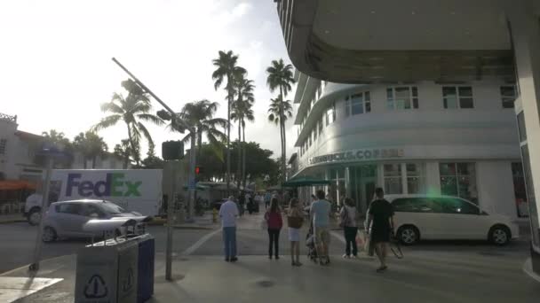 Lincoln Road Mall Miami Beach Ηνωμένες Πολιτείες Της Αμερικής — Αρχείο Βίντεο