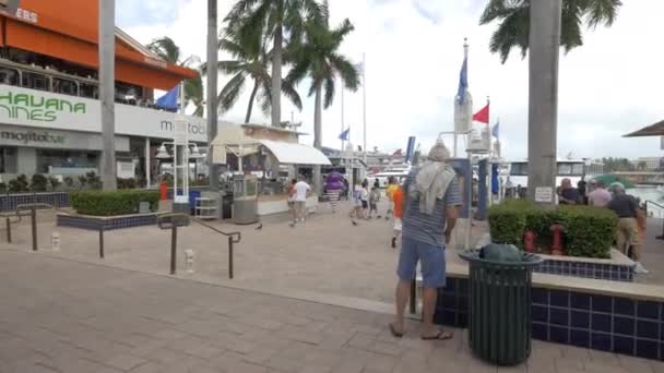 Bayside Marknaden Miami — Stockvideo