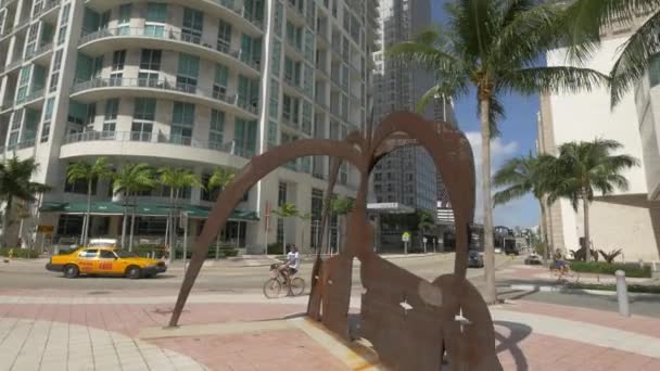 Biscayne Bulvarı Miami — Stok video