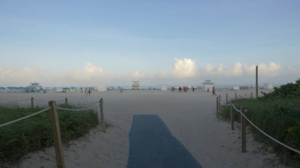 アメリカ マイアミのビーチ — ストック動画