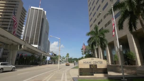 Miami Deki Biscayne Bulvarı — Stok video