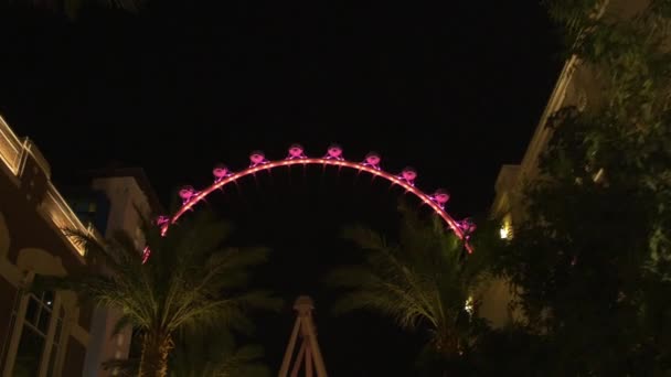 High Roller Nachts Gezien Linq Las Vegas Verenigde Staten — Stockvideo