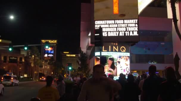 Linq Hotel Casino Στο Λας Βέγκας Ηνωμένες Πολιτείες Της Αμερικής — Αρχείο Βίντεο