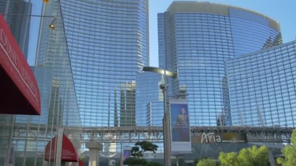 Aria Resort Casino Las Vegas Verenigde Staten Van Amerika — Stockvideo
