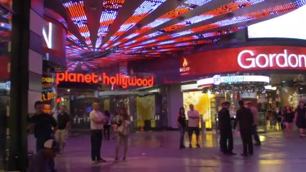 Persone Vicino All Ingresso Planet Hollywood Las Vegas Stati Uniti — Video Stock