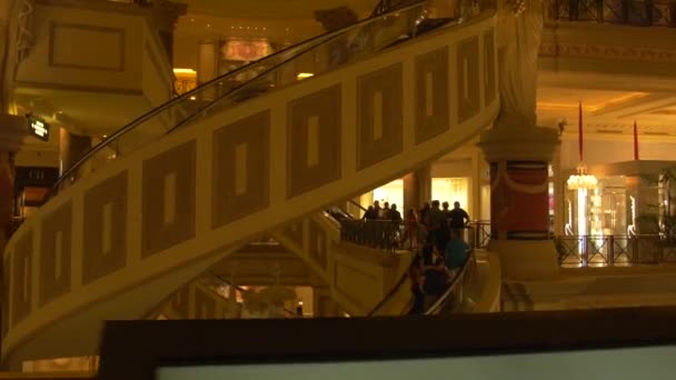 Staircase Forum Shops Las Vegas Nevada Estados Unidos América — Vídeo de Stock