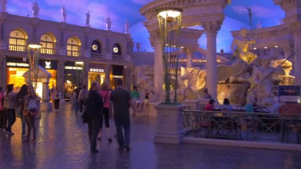 Магазины Forum Shops Лас Вегас Невада — стоковое видео