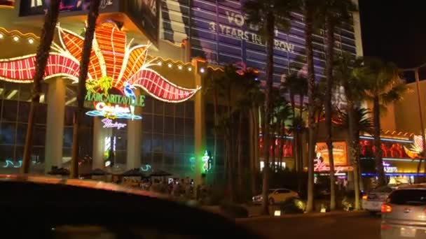 Margaritaville Casino Seen Night Las Vegas United States America — Stock Video