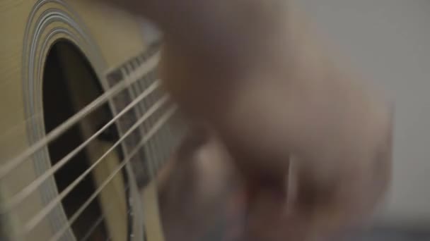 Beskärda Bilder Person Som Spelar Gitarr — Stockvideo
