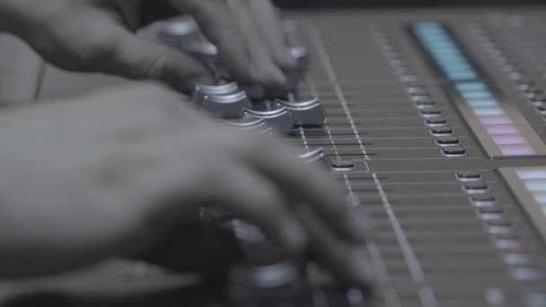 Mélangeur Sonore Dans Studio Musique — Video