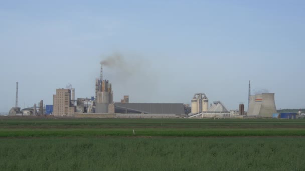 Blick Auf Eine Fabrik Siebenbürgen — Stockvideo