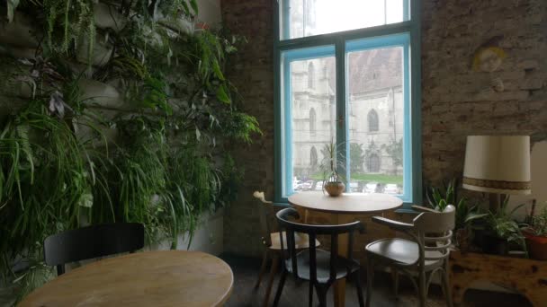 Coffeehouse Room Corner — Vídeo de Stock