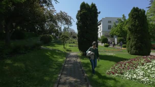 Cluj Napoca Daki Botanik Bahçesi — Stok video