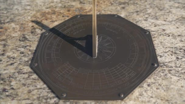 Close View Sundial — Stock Video