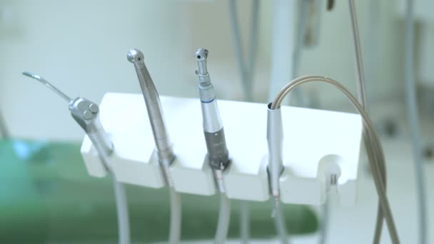 Zbliżenie Wierteł Dentystycznych — Wideo stockowe
