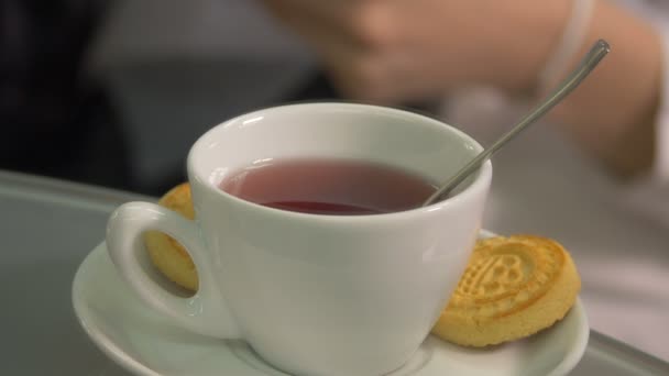 Close Cup Tea — Stock Video