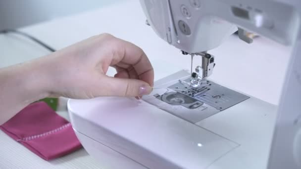 Working Sewing Machine — Stock Video