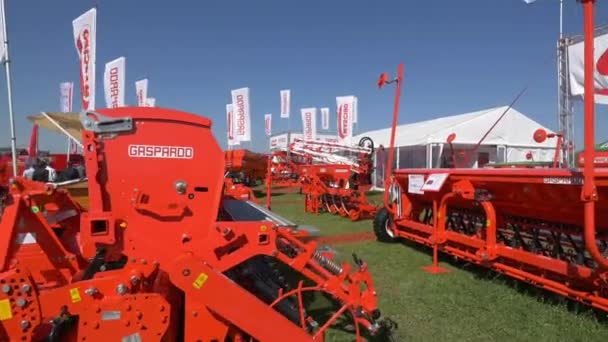 Gaspardo Planters Agraria Trade Fair — Stock Video