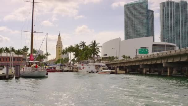 Edifícios Vistos Miami — Vídeo de Stock