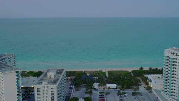 Vista Aérea Oceano Miami Beach — Vídeo de Stock