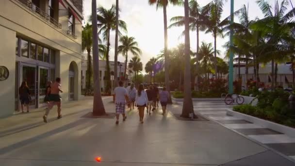 Lincoln Úton Sétáló Emberek Csoportja Amerikai Egyesült Államok — Stock videók