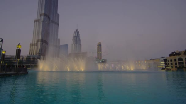 Pokaz Wodny Dubai Fountain — Wideo stockowe