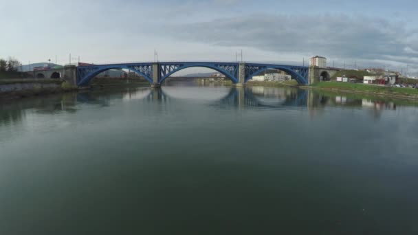 Vue Aérienne Rivière Drava — Video