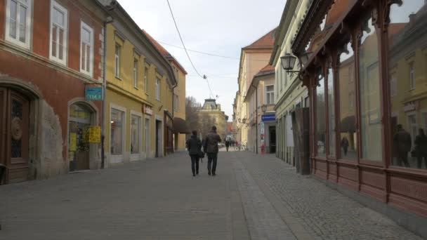 Verharde Straat Maribor — Stockvideo