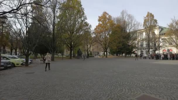 Maribor Daki Slomkov Pazarı — Stok video