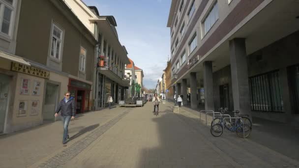 Maribor的Tyrseva街 — 图库视频影像