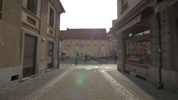 Der Hauptmarkt Maribor — Stockvideo