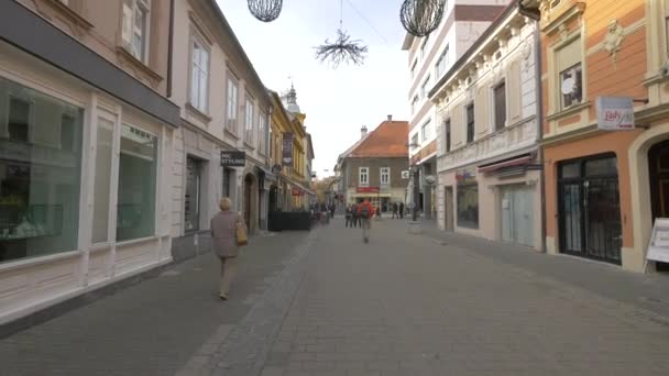 Maribor市的斯洛文尼亚街 — 图库视频影像