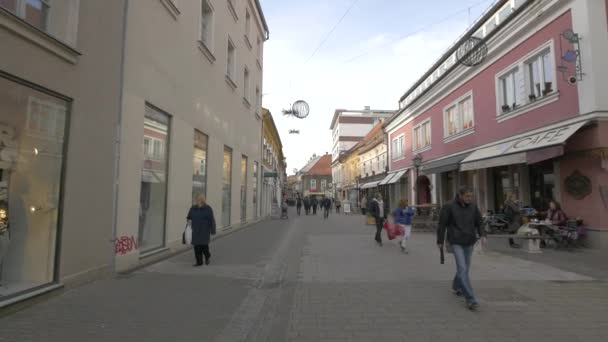 Castle Street Městě Maribor — Stock video