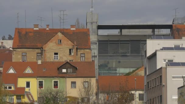 Maribor Şehrindeki Binalar — Stok video