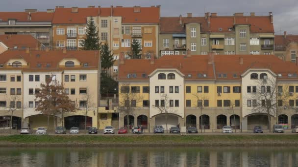 Κτίρια Στην Πόλη Maribor — Αρχείο Βίντεο