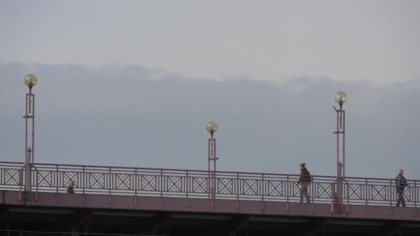 Vpravo Starého Mostu Mariboru — Stock video