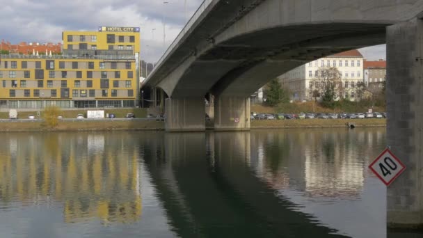 Bridge Drava River Maribor — Video Stock