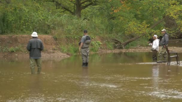 Bronte Creek Parkı Balıkçıları — Stok video