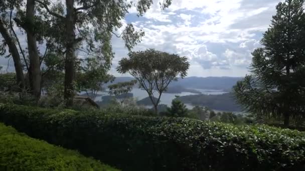 Lago Bunyonyi Visto Vicolo Uganda — Video Stock