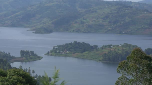 Islas Lake Bunyonyi Uganda — Vídeos de Stock