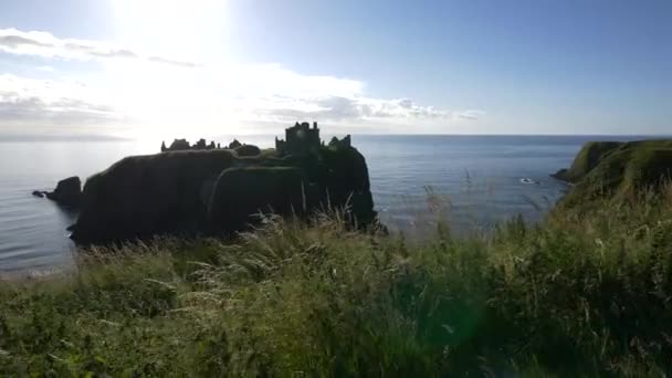 Contre Jour Dunnottar Castle — Stock video