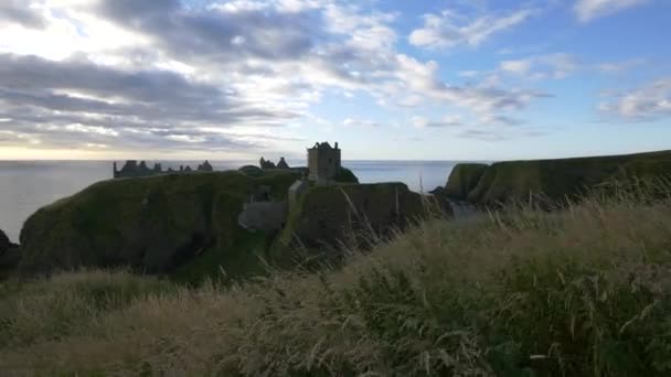 Castelo Dunnottar Mar Norte — Vídeo de Stock