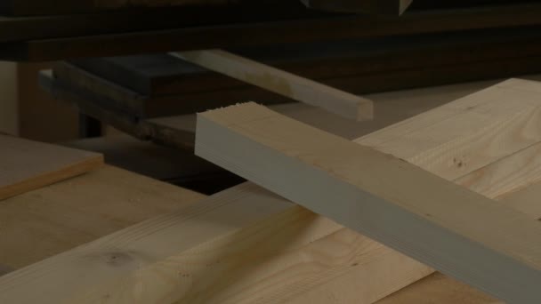 Holz Der Werkstatt — Stockvideo