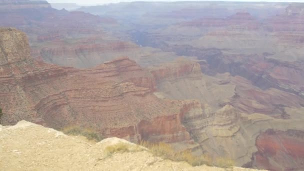 Falésias Vermelhas Camadas Grand Canyon — Vídeo de Stock