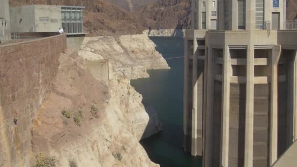 Hoover Dam Spillway House Centro — Vídeo de Stock