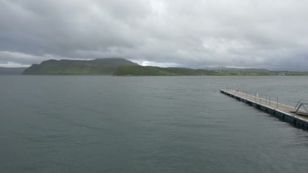 Muelle Madera Loch Portree Isla Skye — Vídeos de Stock